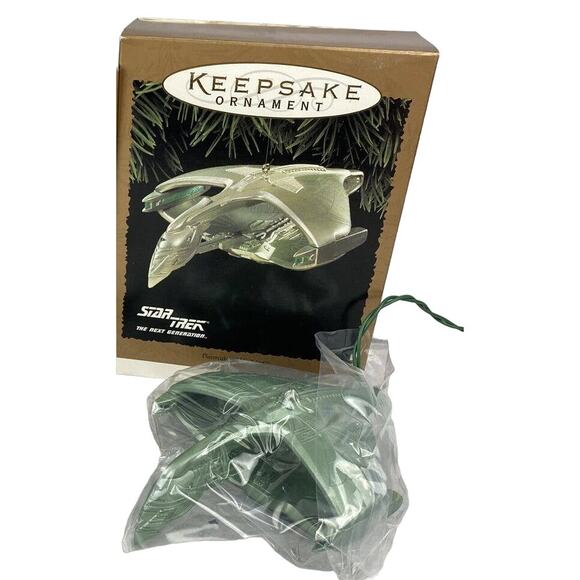 HALLMARK’S Star Trek Romulan Warbird Light Ornament Magic 1995 VINTAGE Keepsake - Picture 1 of 7